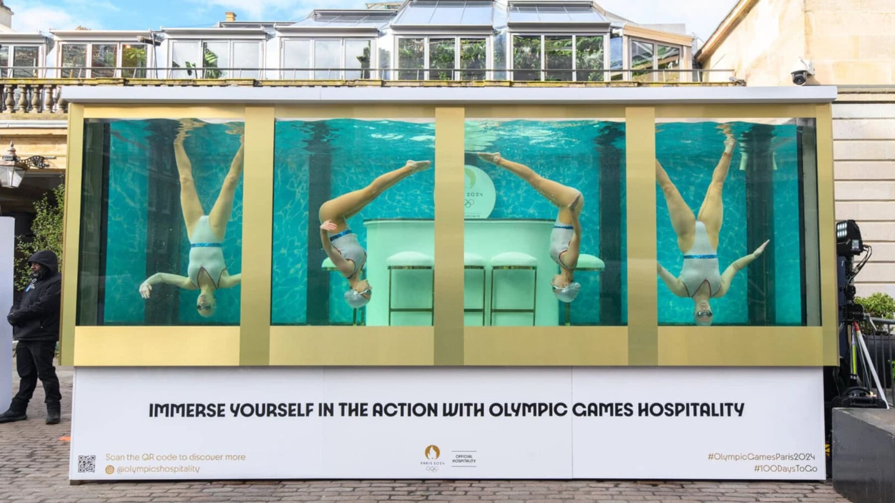 Delivering Olympic Countdown Campaign at Covent Garden Ahead of Paris 2024