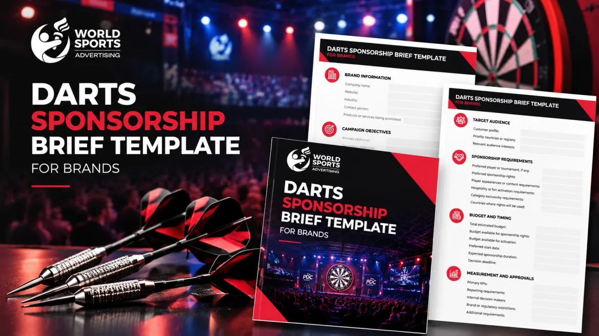 Darts Sponsorship Brief Template for Brands