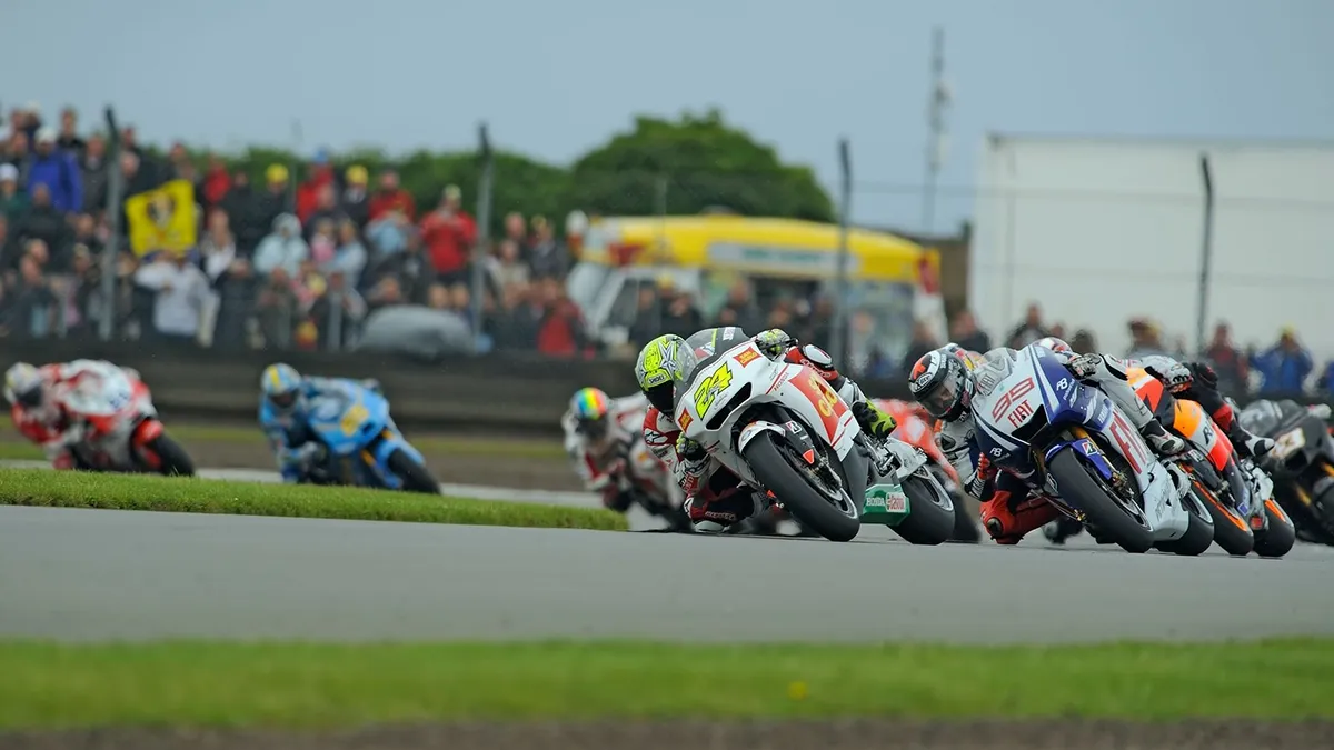 MotoGP motorcycle racing with team branding and motorsport sports sponsorship - World Sports Advertising